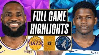 Los Angeles Lakers vs. Minnesota Timberwolves Full Game Highlights | Oct 4 | 2024 NBA Preseason