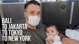 Flying Across the World with a Baby | BALI to New York | 40 hour Flights with a Baby