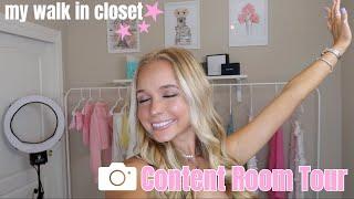 Content Room + Walk in Closet Tour 2021 | Grace Taylor