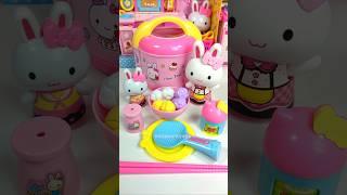 Satisfying with Unboxing & Review Cute Pink Kitchen Cooking Toy Video | ASMR Videos no music