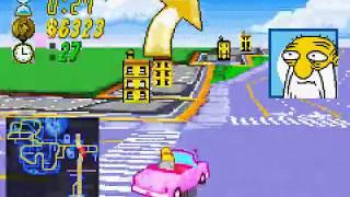 Game Boy Advance Longplay [233] The Simpsons: Road Rage