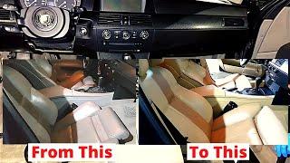 BMW e60 interior replacement from Grey to Beige + options