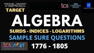 TCS NQT - Aptitude Questions with Solutions - Algebra - 1776 - 1805