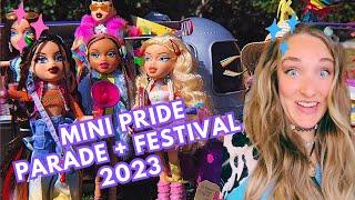 The Moody Bratz Miniature Pride Parade 2023 + Mini Pride Festival Diorama Set Up w/20+ Doll Restyles