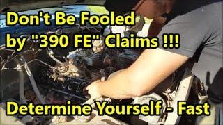 Ford 360 or 390 FE Engine? - How to Tell the Difference in 5 Minutes