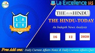 16th December Current Affairs 2020 | Current Affairs Today | Daily Current Affairs by La Excellence