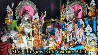Sovabazar Market Shiv-Durga & Kalimata Puja Visarjan 2024 | Kumartuli Ghat Kolkata