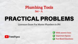 Practical Problems - Plumbing Tools (Set A) | Past-board questions