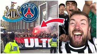 SCENES as Newcastle DESTROY PSG 4-1! FULL MATCHDAY VIDEO!