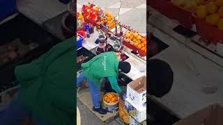 #Satisfying video of Skilled, experienced #worker making #orangejuice #shorts #satisfyingvideo