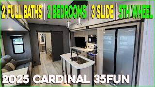 Tour the 2025 Cardinal 35FUN 2 Bedroom 2 Bathroom Fifth Wheel by Forestriver RVs at Couchs RV Nation