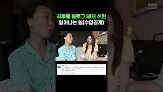 하루에 블로그 글 60개 쓰면 수입얼마? #shorts