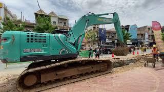 Best Technique Operator Excavator Unloading Pushing The Mud Ep.2