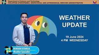 Public Weather Forecast issued at 4PM | June 19, 2024 - Wednesday