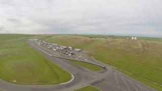 Thunderhlll West Raceway from T1 to T10 (Bird's Eye View , Aerial View, Drone.)