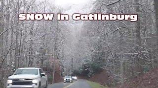 SNOW IN GATLINBURG....