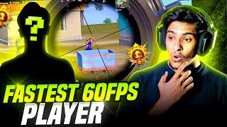 Fastest 60 FPS player in BGMI Plays like a hacker - Best Clutches in BGMI