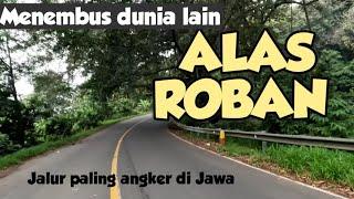 Perjalanan melewati DUNIA LAIN !!JALUR KUNO PALING ANGKER Indonesia motovlog jalan tengah ALAS ROBAN