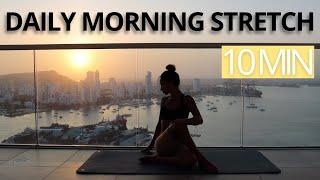 10 MIN DAILY STRETCHING EXERCISES WITH THE SUNRISE | Start Your Day Relaxed & Happy / No Equipment