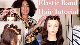 Elastic Band Hairstyle/  Elastic Styles/ Hair Tutorial