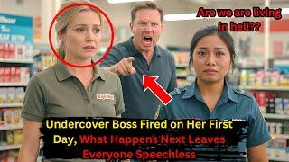 Undercover Boss Fired on Her First Day, What Happens Next Leaves Everyone Speechless