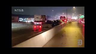 Person captures 134 car pile up on i35W in Fort Worth Texas on his phone