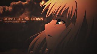 Fate/Zero - Don't Let Me Down [Edit/AMV] | 4K