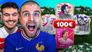 NEUER ACCOUNT zu FUTTIES !!  1H / 100€ / WAS ERREICHT MAN ?!  FC 24 ACCOUNT BATTLE vs JULIUS 