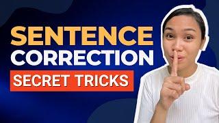 Secret Sentence Correction Tricks to Use on ANY English Exam