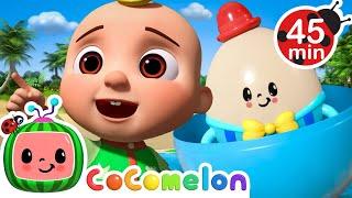 Humpty Dumpty Gets Knocked Down, then Gets Back Up Again! | Cocomelon Animal Time - Nursery Rhymes