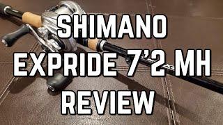 Shimano Expride 7'2" MH REVIEW! (medium heavy perfection????)