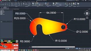  AutoCAD Mechanical Drawing Tutorial | Complex 2D Part Design with Dimensions | Beginner to Pro!