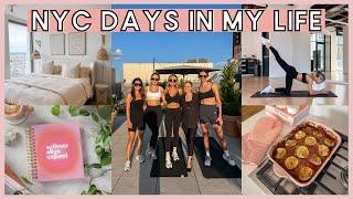 NYC VLOG: teaching yoga, amazon haul, hair routine, workouts & my healthy lifestyle in new york city