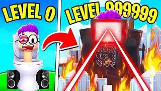 MAX LEVEL CINEMA TITAN TV-MAN In ROBLOX SKIBIDI TOILET TOWER DEFENSE! (ALL LEVELS!)