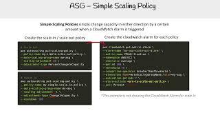 Simple Scaling Policy for ASGs - AWS Solutions Architect Associate SAA-C03