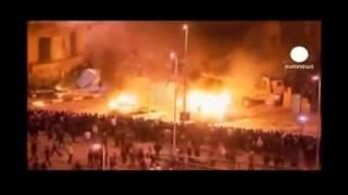 White Horse of Apocalypse in Egyptian riots  Full Original Video RMJ