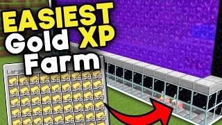 Easiest Gold XP Farm Minecraft Bedrock 1.21 (2025)