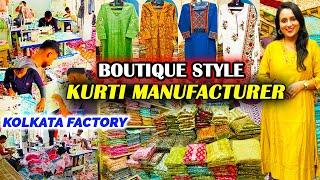 Boutique Kurti Manufacturer in Kolkata | Latest Pure Cotton Kurti Wholesale Market in Kolkata