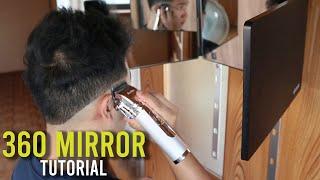 How to Fade Your Own Hair Using a 360 Self Cut Mirror!!