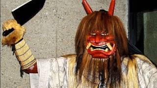 Japanese Namahage Devils Scare Lazy Kids on New Years