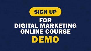 Digital Marketing Online Course Demo Session | Digital Scholar