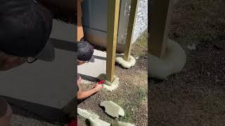 Expanding FOAM for fence posts?! Would you try this product? #shorts