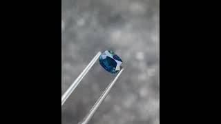 0.96 Carats | Teal Blue Sapphire Stone Oval Cut Madagascar's Gemstone #sapphire #gemstone