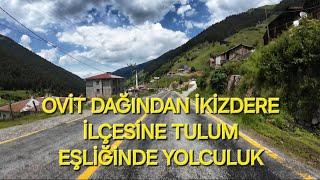 Ovit dağından ikizdere ilçesine iniş Tünele girmeden #ikizdere #ovit #4k #rize