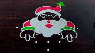 Christmas Special Rangoli Designs  Merry Christmas Rangoli  Festival Rangolis  Christmas Muggulu