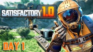 First Time Playing at Satisfactory 1.0 Day 1 Live