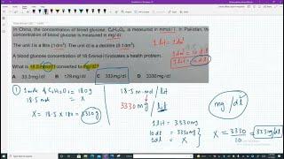 How to convert mmol/l glucose into mg/dl?