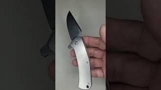 Nicholas  Nichols Guppy folder. A custom knife in Magnacut, made right here is North Carolina