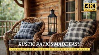 Rustic Patio & Veranda Inspiration: Farmhouse Style for Stunning Outdoor Living!