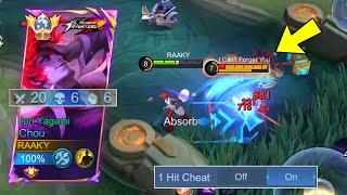 FINALLY! TRY THIS NEW CHOU 1 HIT BUILD 2024 (insane damage) - MLBB